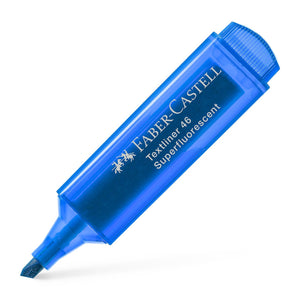 Sublinhador Faber-Castell Textliner Superfluorescente neon Azul - Papelaria Encantada