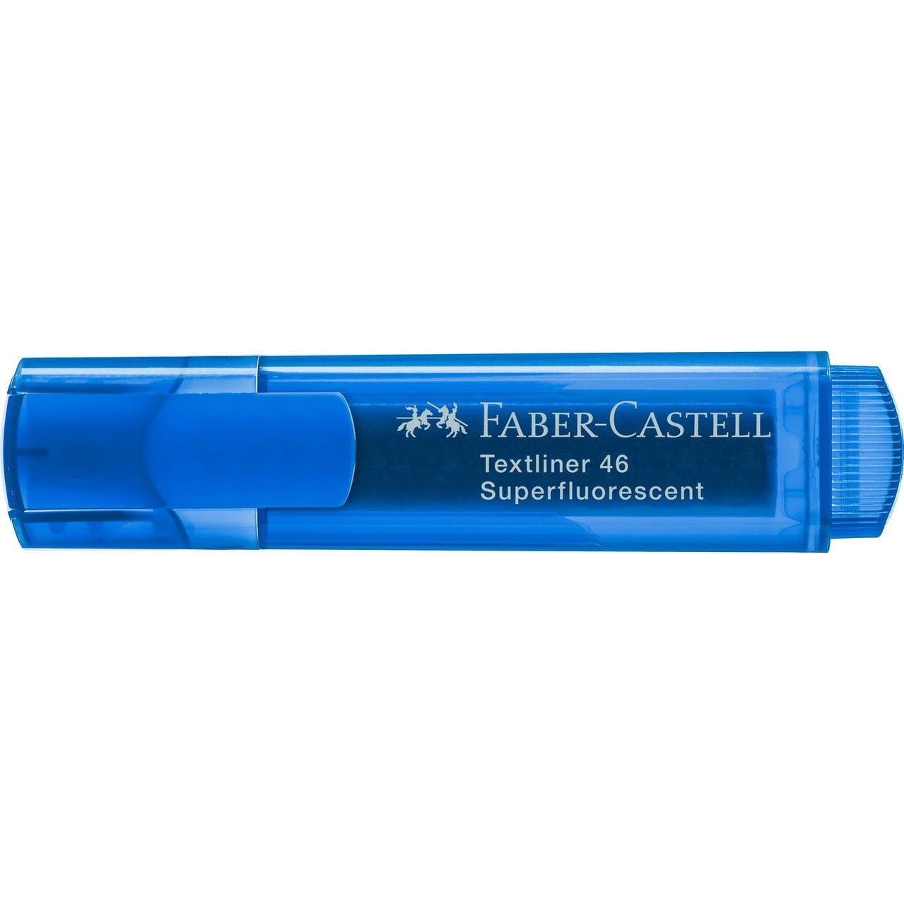Sublinhador Faber-Castell Textliner Superfluorescente neon Azul - Papelaria Encantada