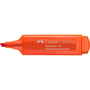 Sublinhador Faber-Castell Textliner Superfluorescente neon Laranja - Papelaria Encantada