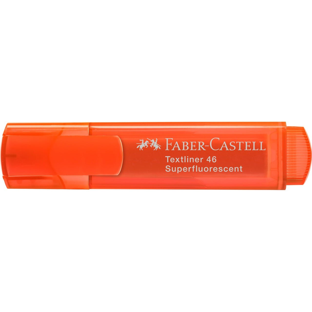Sublinhador Faber-Castell Textliner Superfluorescente neon Laranja - Papelaria Encantada
