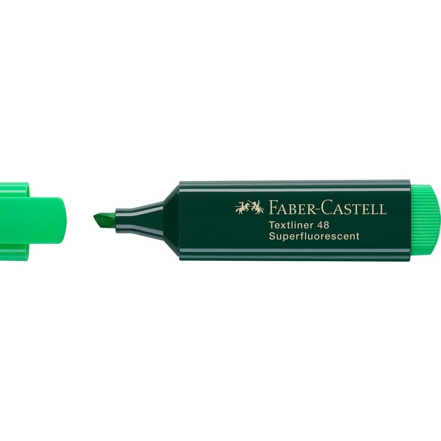 Sublinhador Faber - Castell Textliner Verde - Papelaria Encantada
