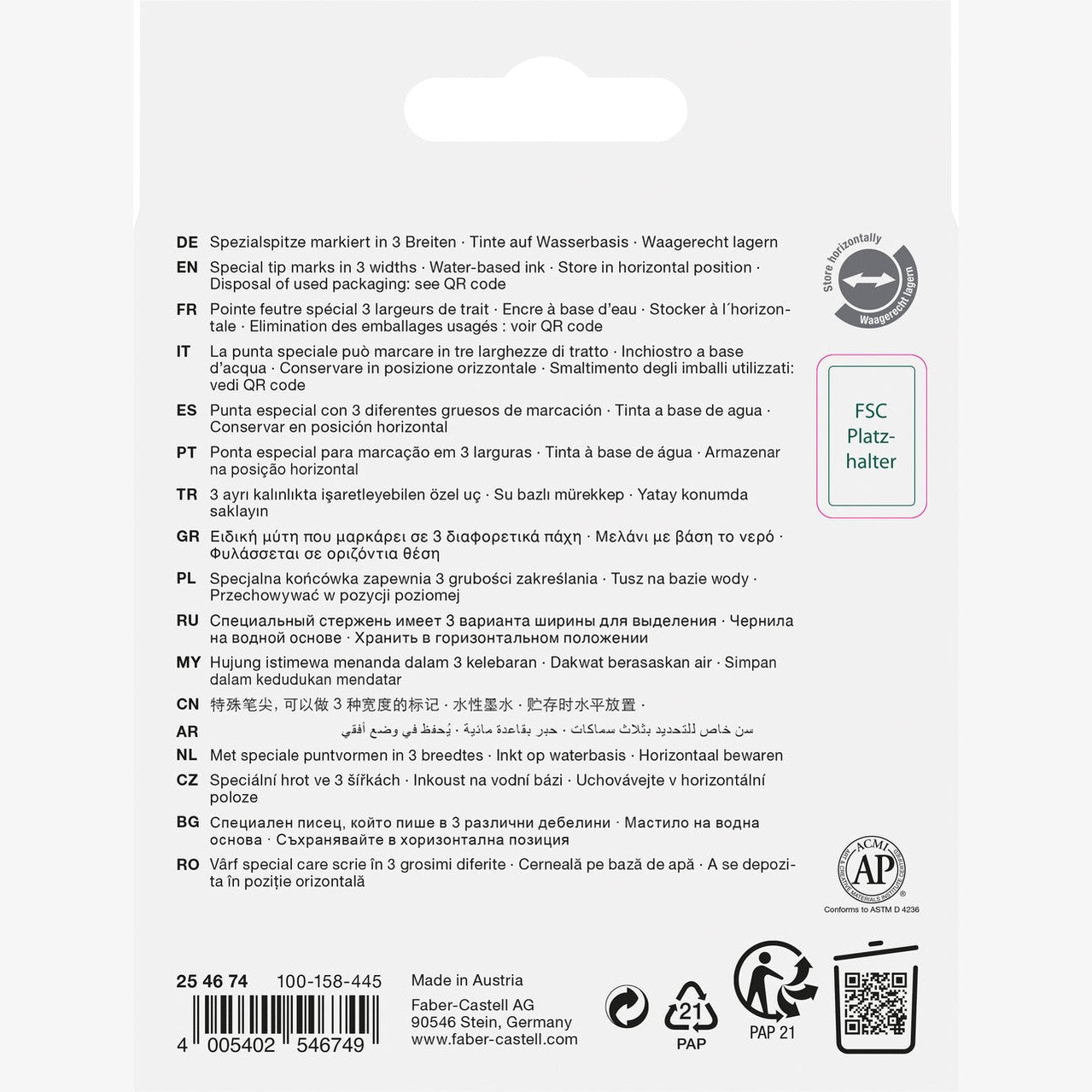 Sublinhadores Faber-Castell Textliner Cores metálicas - Papelaria Encantada