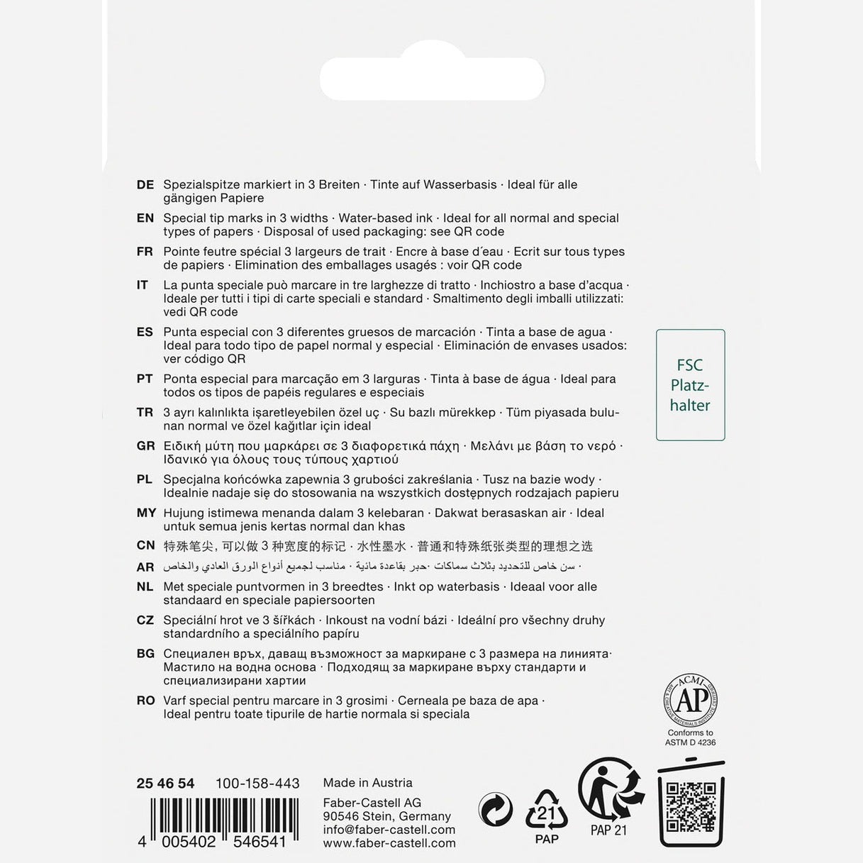 Sublinhadores Faber-Castell Textliner Cores pastel - Papelaria Encantada