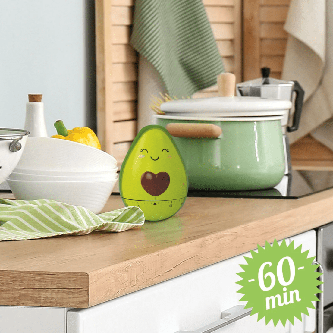 Temporizador de cozinha para abacate - Legami - Papelaria Encantada