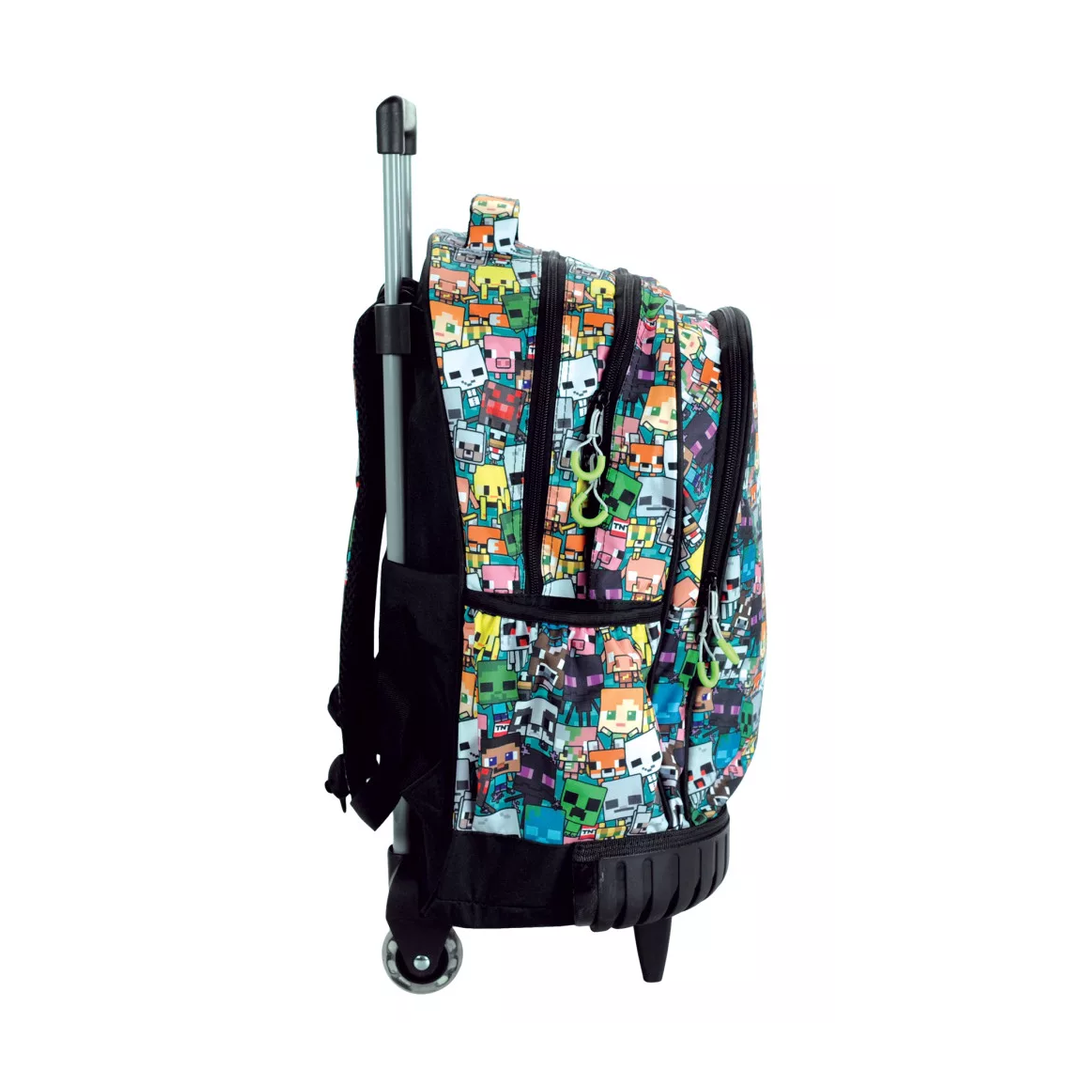 Trolley escolar Minecraft premium 42cm - Papelaria Encantada