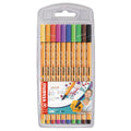 Conjunto de 10 Fineliner Stabilo point 88 0.4mm