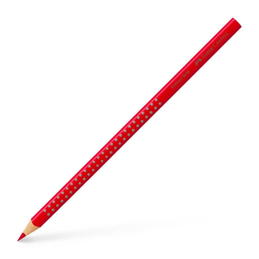 Lápis de cor Faber-Castell Colour Grip — à unidade — Vermelho morango (112421)