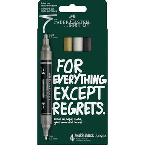 Marcadores acrílicos Faber-Castell Multimark — conjuntos — Classics — 4