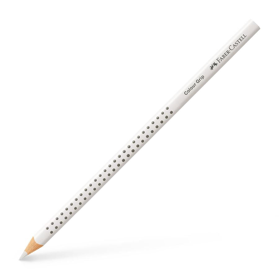 Lápis de cor Faber-Castell Colour Grip — à unidade — Branco (112401)