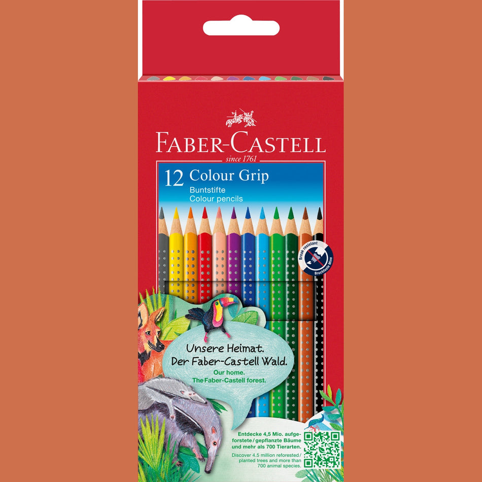 Lápis de cor Faber-Castell Grip 12 cores