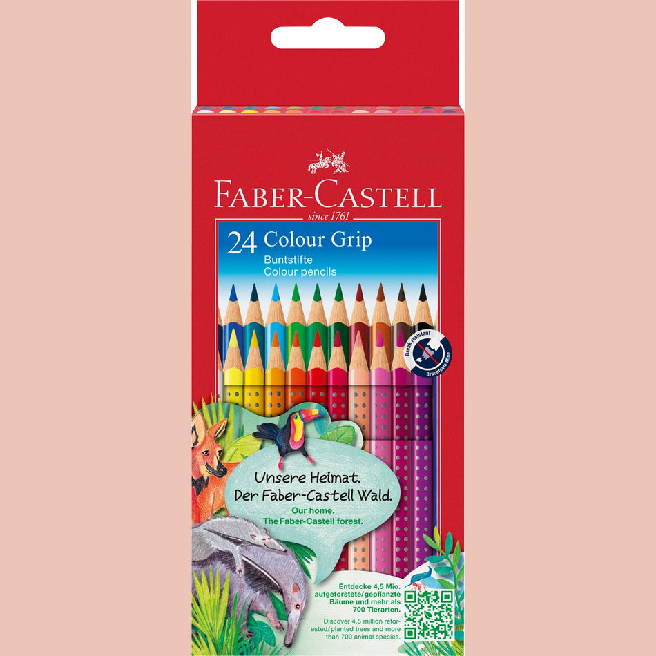 Lápis de cor Faber-Castell Grip 24 cores