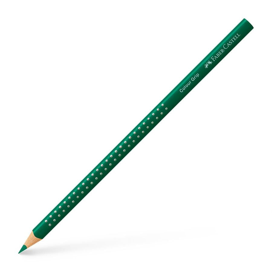 Lápis de cor Faber-Castell Colour Grip — à unidade — Verde esmeralda (112441)