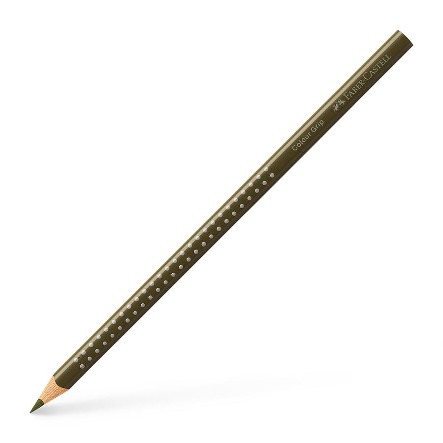Lápis de cor Faber-Castell Colour Grip — à unidade — Verde azeitona (112473)