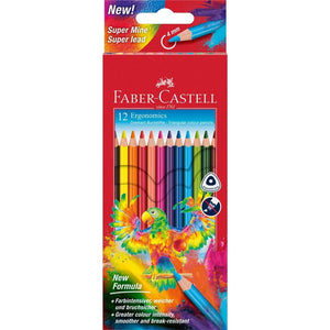 Lápis de cor Faber-Castell Ergonomics triangulares — 12 cores