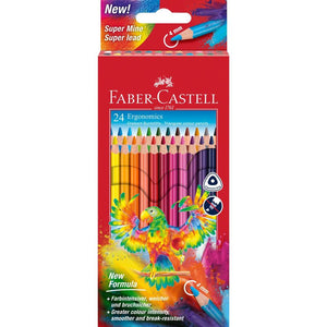Lápis de cor Faber-Castell Ergonomics triangulares — 24 cores