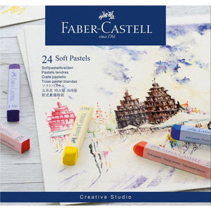 Pastéis secos Faber-Castell Soft Pastel — conjuntos — 24 cores
