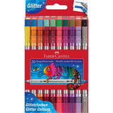 Marcadores Faber-Castell de ponta dupla Glitter — 20