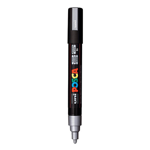 Marcador POSCA PC-5M Prateado