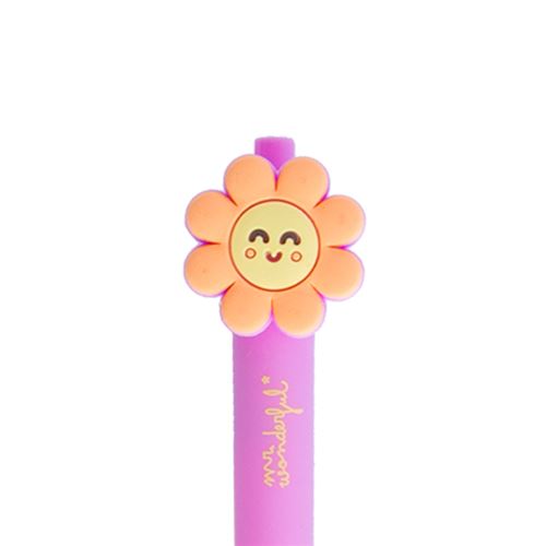 Caneta Margarida Lilás Mr Wonderful