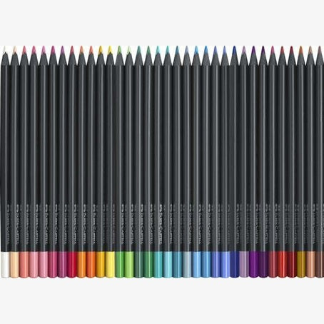 Lápis de Cor Black Edition, Blister 36 Cores FABER-CASTELL