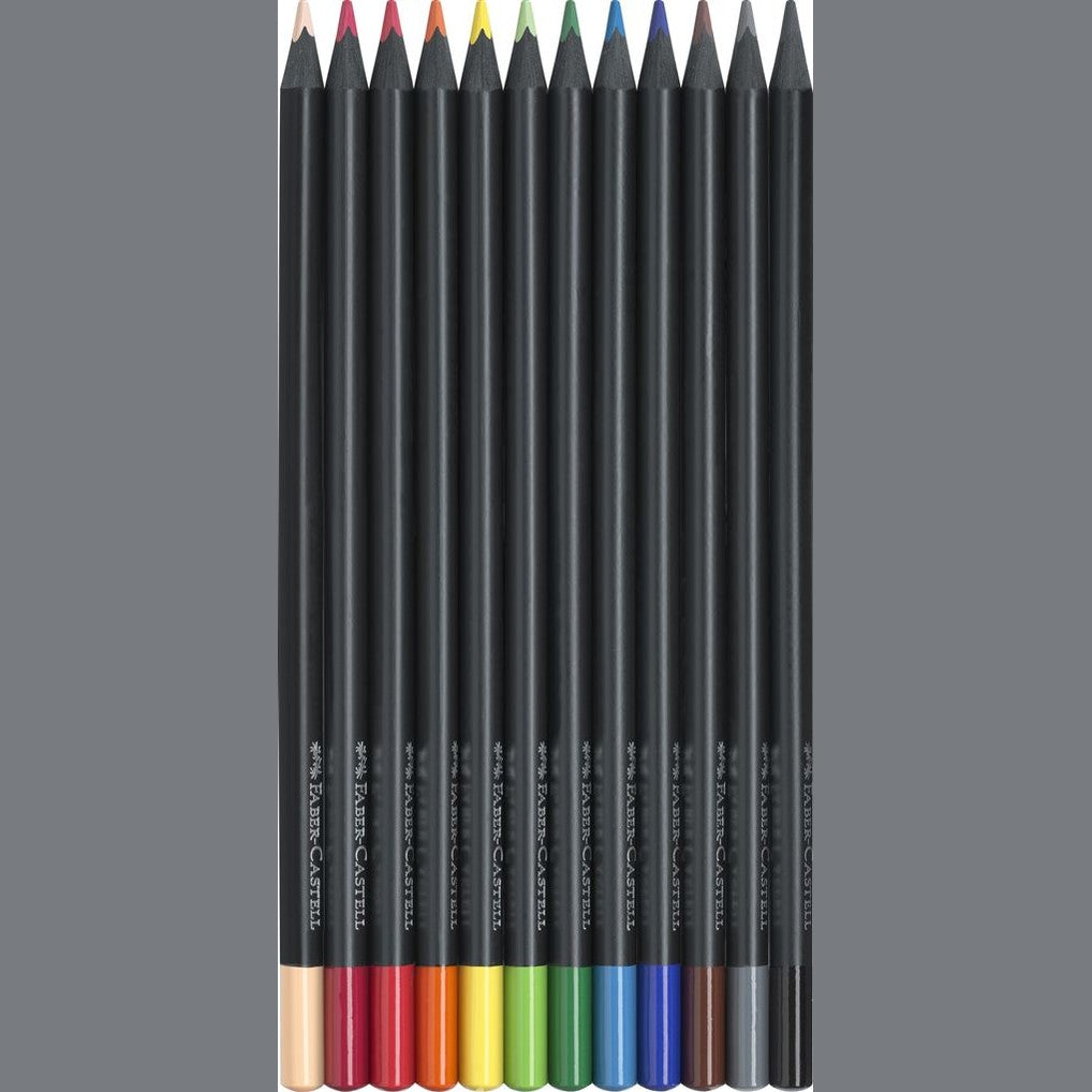 Lápis de Cor Faber-Castell Black Edition - 12 Unidades
