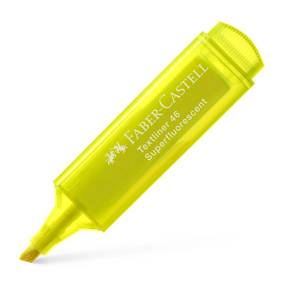 Sublinhador Faber-Castell Textliner Superfluorescente neon Amarelo