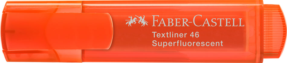Sublinhador Faber-Castell Textliner Superfluorescente neon Laranja