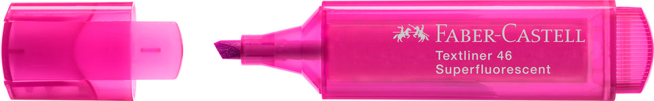 Sublinhador Faber-Castell Textliner Superfluorescente neon Rosa