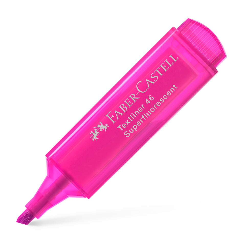 Sublinhador Faber-Castell Textliner Superfluorescente neon Rosa
