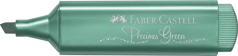 Sublinhador Faber-Castell Textliner Metálico Verde