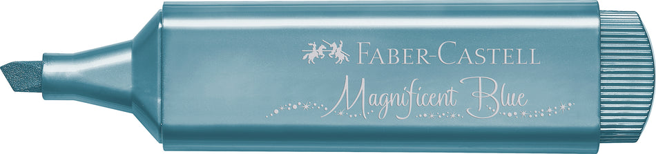 Sublinhador Faber-Castell Textliner Metálico Azul