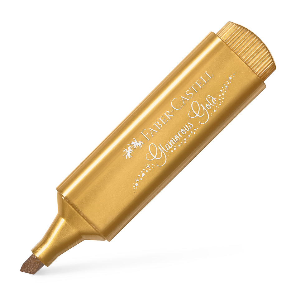 Sublinhador Faber-Castell Textliner Metálico Dourado