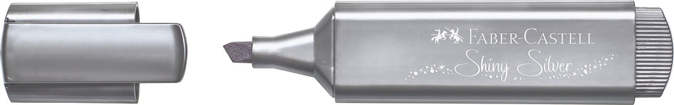 Sublinhador Faber-Castell Textliner Metálico Prateado