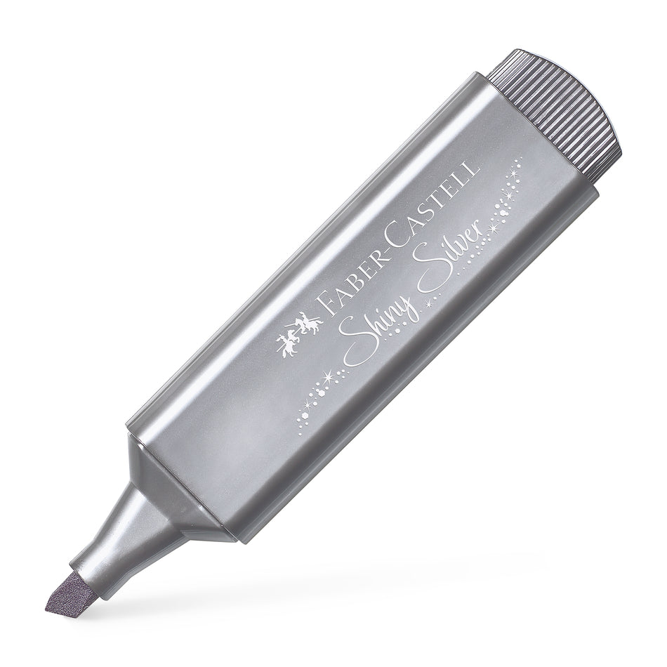 Sublinhador Faber-Castell Textliner Metálico Prateado