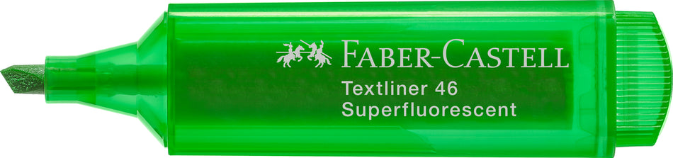 Sublinhador Faber-Castell Textliner Superfluorescente neon Verde