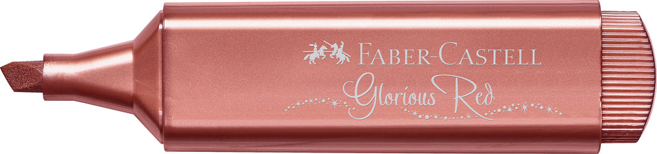 Sublinhador Faber-Castell Textliner Metálico Vermelho