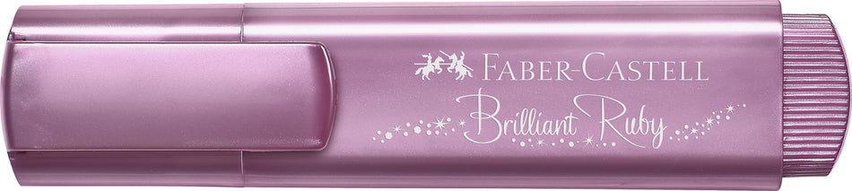 Sublinhador Faber-Castell Textliner Metálico Ruby
