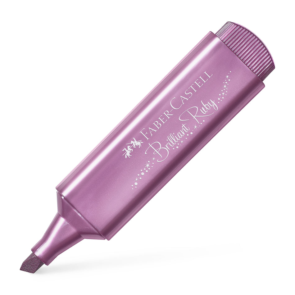 Sublinhador Faber-Castell Textliner Metálico Ruby