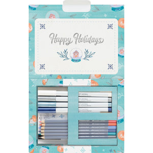 Kit Criativo Faber-Castell Goldfaber Frosty Winter - Vista frontal do conjunto aberto