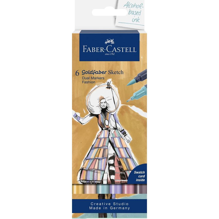 Marcadores Faber-Castell Goldfaber Sketch — conjuntos de 6 — Moda