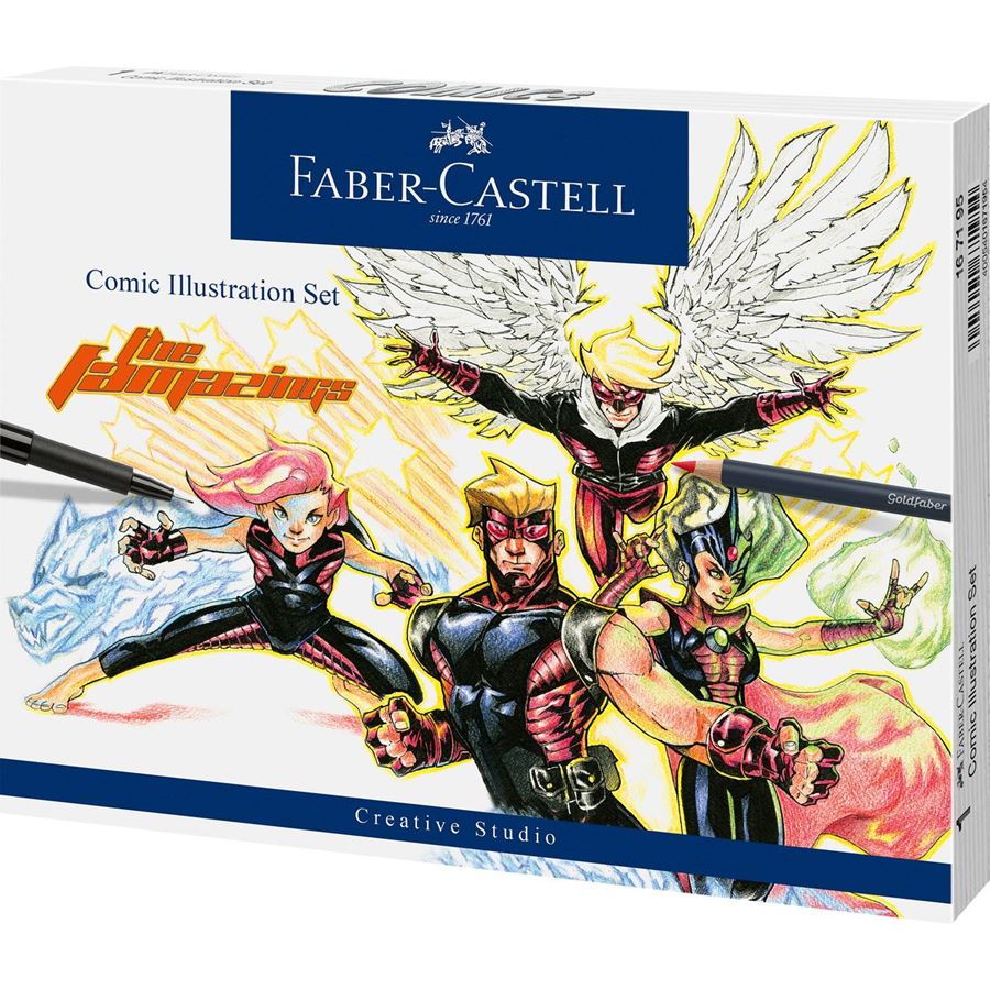 Conjunto de ilustração Faber-Castell Comic