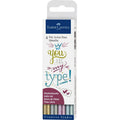 Conjunto Faber-Castell Pitt Artist Pen Metallic para caligrafia — 4
