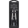 Compasso Faber-Castell com adaptador e minas