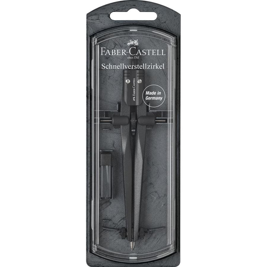 Compasso Faber-Castell Stream Black Stone com minas