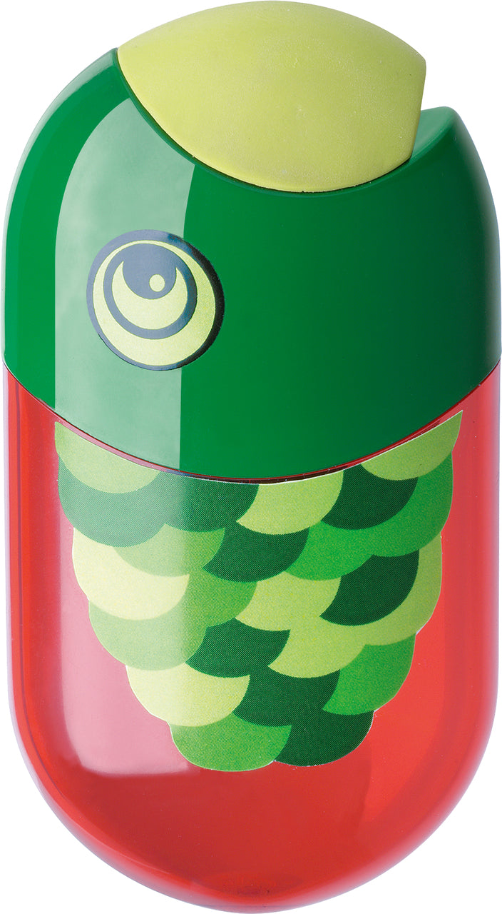 Afia dupla + Borracha Faber-Castell Papagaio