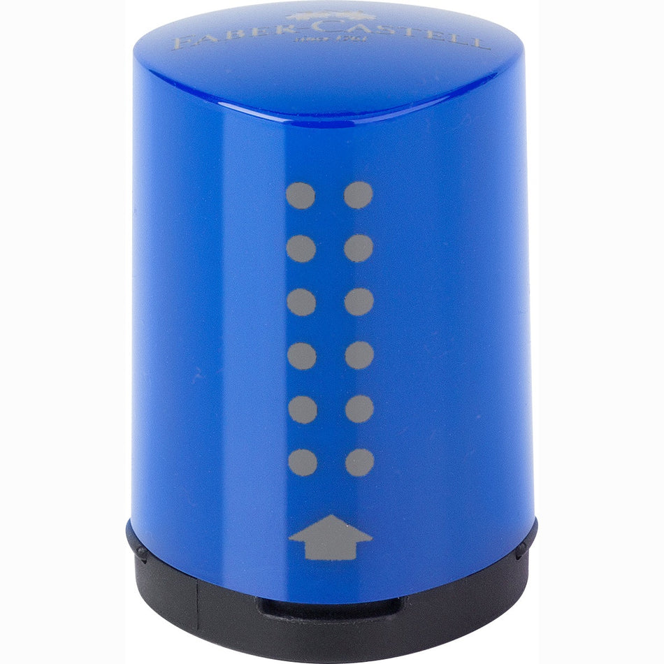 Afia com depósito Mini Grip Azul Faber-castell