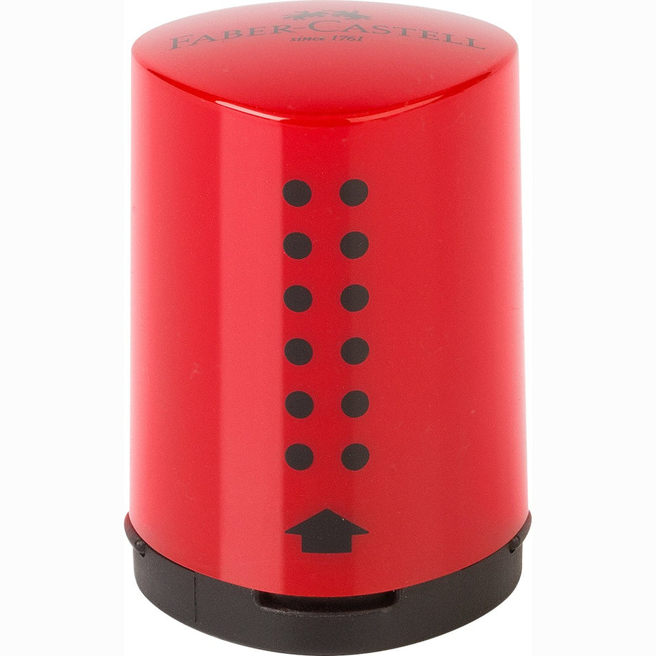 Afia com depósito Mini Grip Vermelho Faber-castell