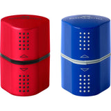 Afia triplo Faber-Castell Grip 2001 — azul ou vermelho