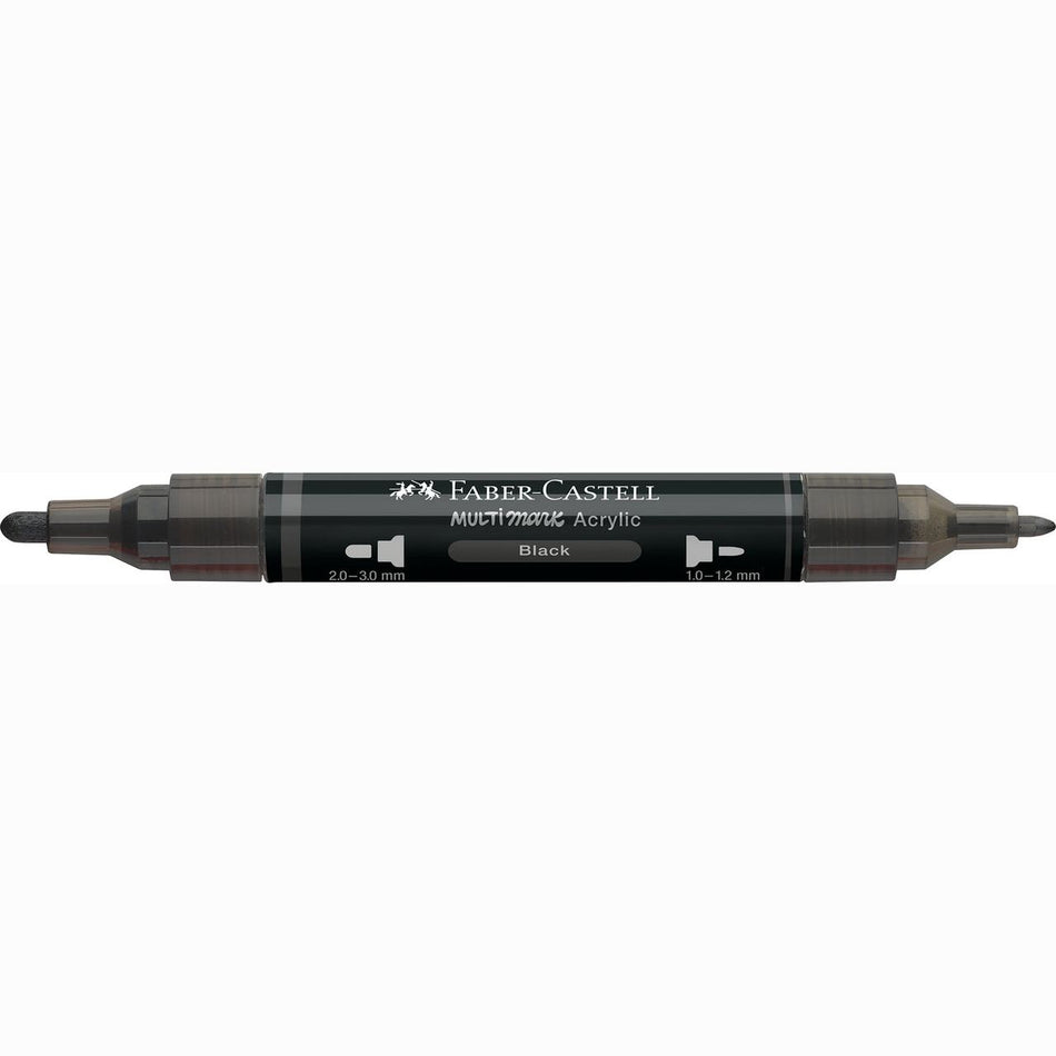 Marcador Acrílico Faber-Castell Multimark Preto