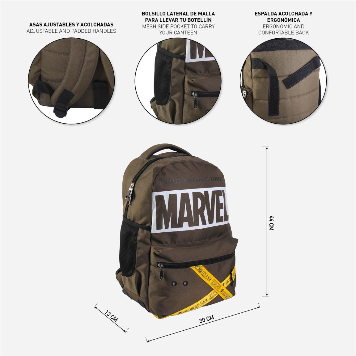 Mochila Escolar Grande 44 Cm Marvel - Papelaria Encantada